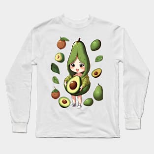 Adorable avocado Long Sleeve T-Shirt